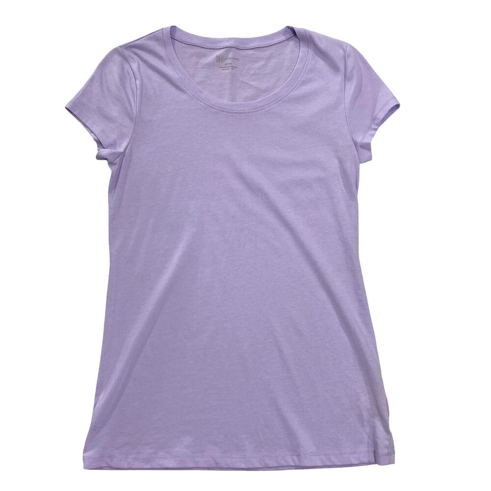 Short Sleeve Tee Shirt Cotton Blend by No Boundaries in Lilac Purple